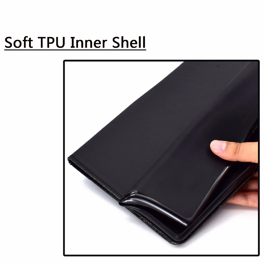 Glitter Case for Huawei MediaPad T3 7.0 WIFI BG2-W09 Cover Funda Silicone PU Leather Skin for Honor Play Pad 2 7.0 +Film+Pen