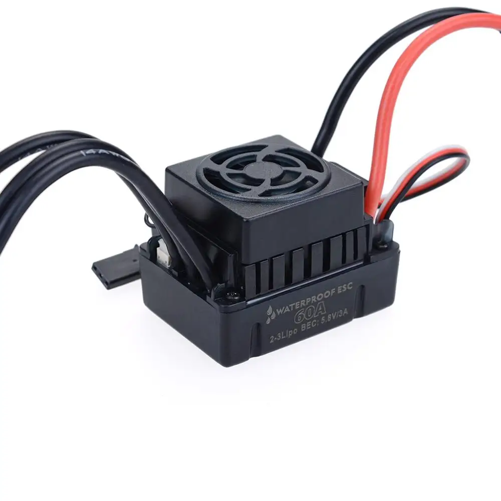 Surpass Hobby Waterproof 3650 2300KV 3100KV 3900KV Brushless Motor with 60A ESC w/ Program Card Combo for 1/10 RC Car Truck Toy
