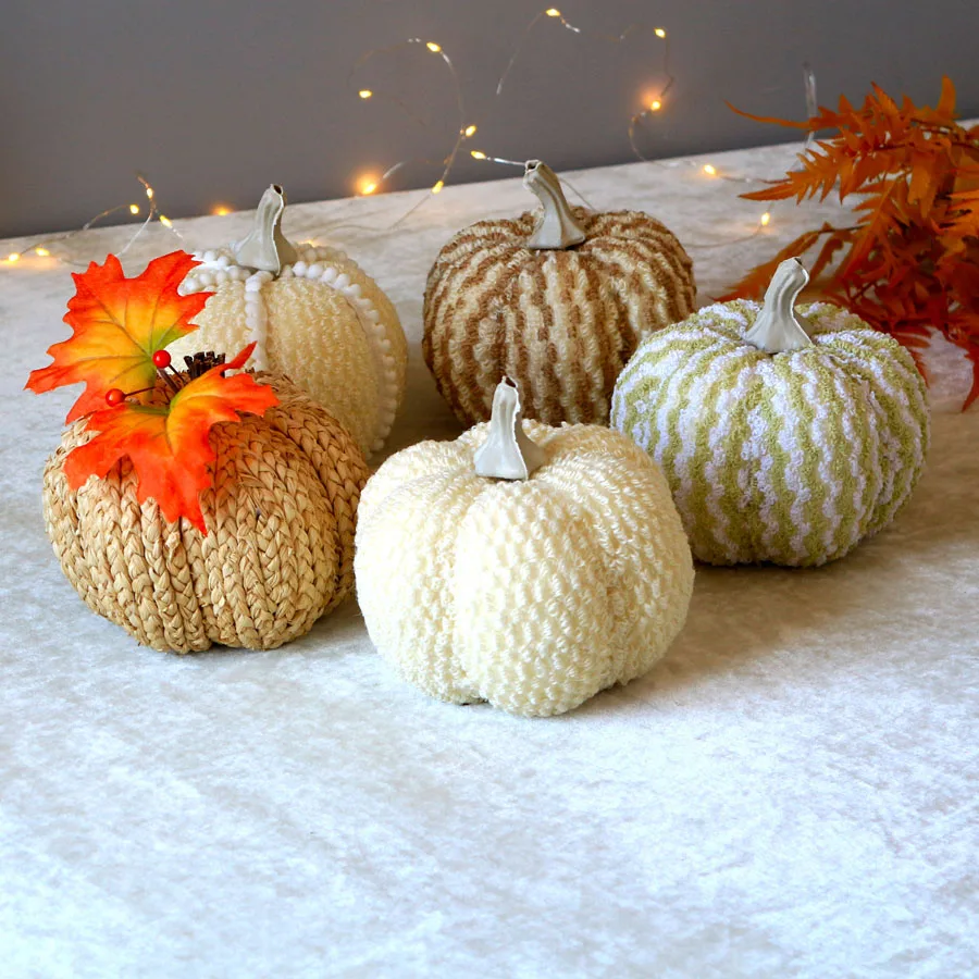 Handmade Artical Flowers for Wedding Decoration, Pumpkin, Home Decor, Autumn, Fall, Harvest Pumpkins, Thanksgiving