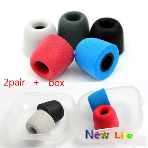 2pair(4pcs) T100 T400 T500 Memory Foam Bud Tips eartips Earplug Earbuds headphone Ear pads sponge Ear cups For In-Ear Earphone