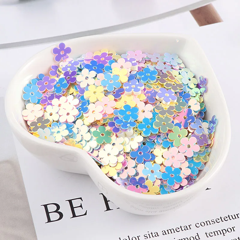 10g/Pack Mix Macaroon Colors Nail Sequins Paillette Flower Heart Moon DIY Craft For Wedding Decoration Slime Fillers Nail Art