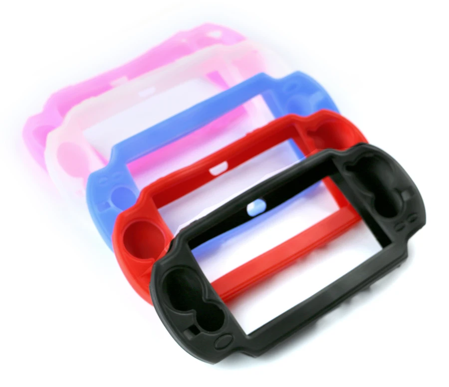 20 Buah Casing Silikon Pelindung Lembut Cangkang Sampul Keras Pelindung Kulit untuk PSV 1000 PS Vita PSV1000 PSVita