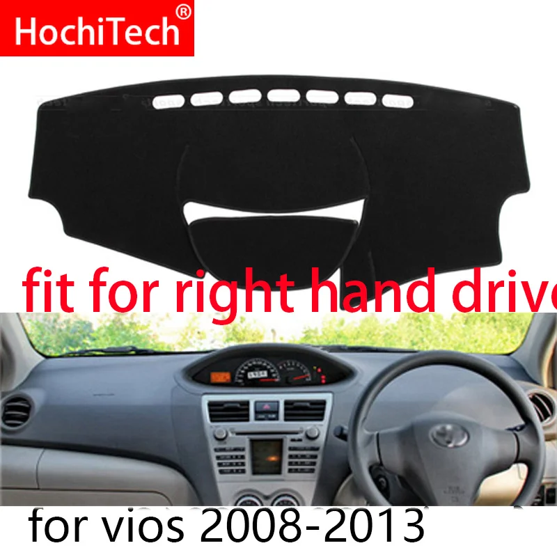 For Toyota Vios 2008 2009 2010 2011-2013 Right Left Hand Drive Car Dashboard Covers Mat Shade Cushion Pad Carpets Accessories
