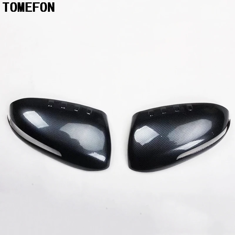 

TOMEFON Carbon Fiber Rear View Mirror Covers Side Wings Caps Exterior Styling For Kia Optima K5 2011 to 2015 Overlay Style