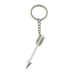 New Hot Men Key Ring Metal Key Chain Keychain Gift Jewelry Silver Color Arrow Pendant Great Promotion