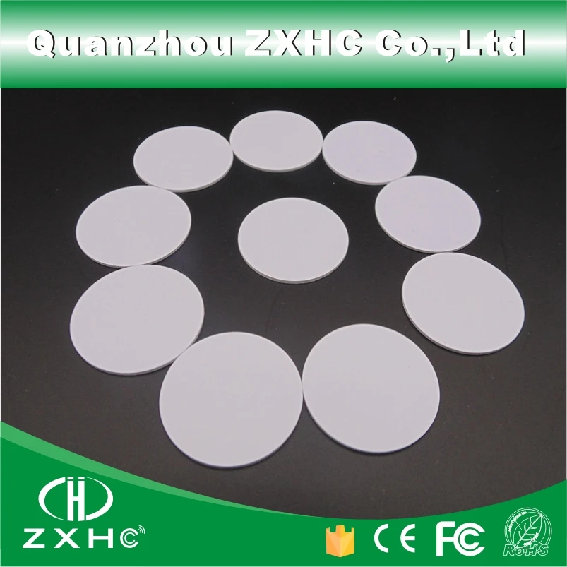 (10pcs) Round Shape 25mm NFC Tag Ntag213(Ntag203 is compatible) Plastic(PVC) Coin Cards Used For Android And All NFC Phone