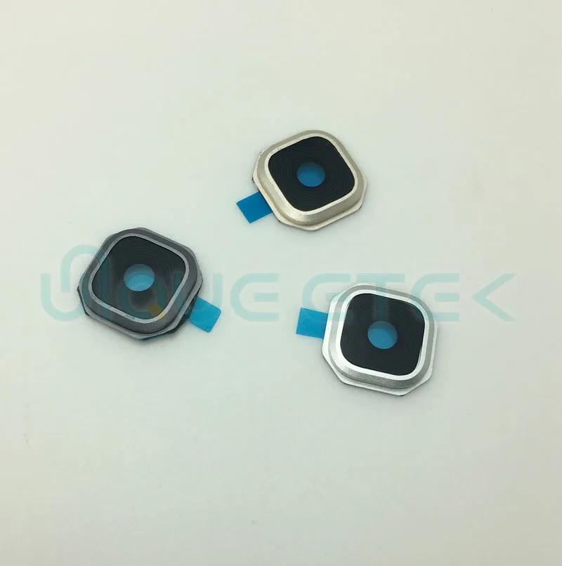 Oem lente de câmera para samsung galaxy, a7 a5 a3 2016 a710f a510f a310f tampa de vidro da câmera traseira com suporte de quadro + adesivo
