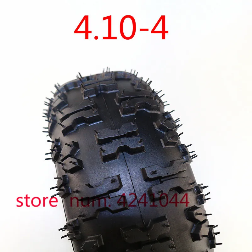 High quality tires 4.10/3.50-4 410/350-4 ATV Quad Go Kart 47cc 49cc Chunky 4.10-4 Tires inner tube Fit All Models 3.50-4 4\