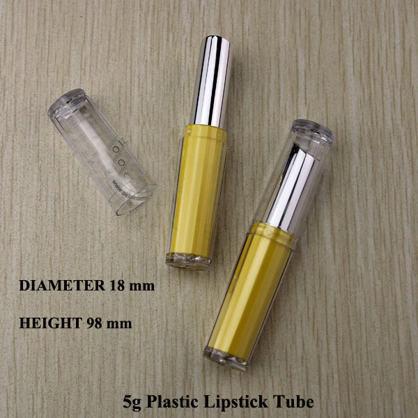 

Capacity 5g 50pcs/lot UV lipstick tube, yellow UV lipstick, red lipstick tube UV tube of lip balm, lipstick tube