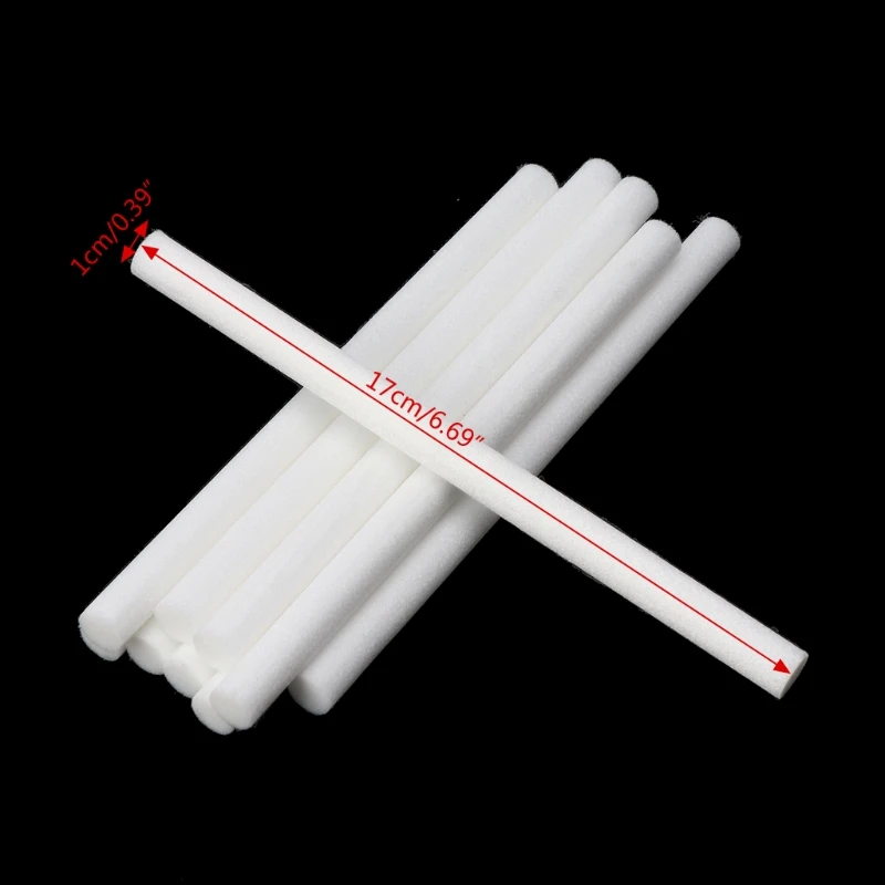 10mmx170mm Cotton Swab for Air Humidifier 10 PCS for car diffuser Aroma Diffuser Humidifiers Filters Can Be Cut Replace Parts