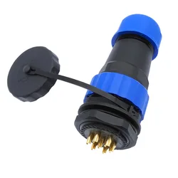 SP28 Straight waterproof IP68 connector 2 pin 3/4/5/6/7/9/10/12/14/16/19/22/24/26Pin Threaded socket