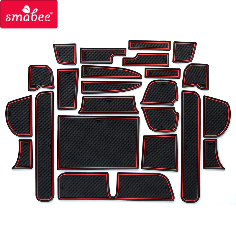 

smabee Gate slot pad For HONDA FREED 2016 GB5/6/7/8/ Japan in southeast AsiNon-slip mats Interior Door Pad/Cup red/white/black