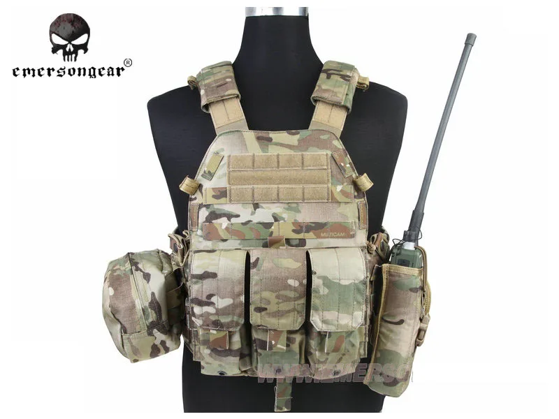 EMERSON GEAR LBT6094A Style Vest with Pouches Airsoft Painball Combat Gear EM7440F AOR2