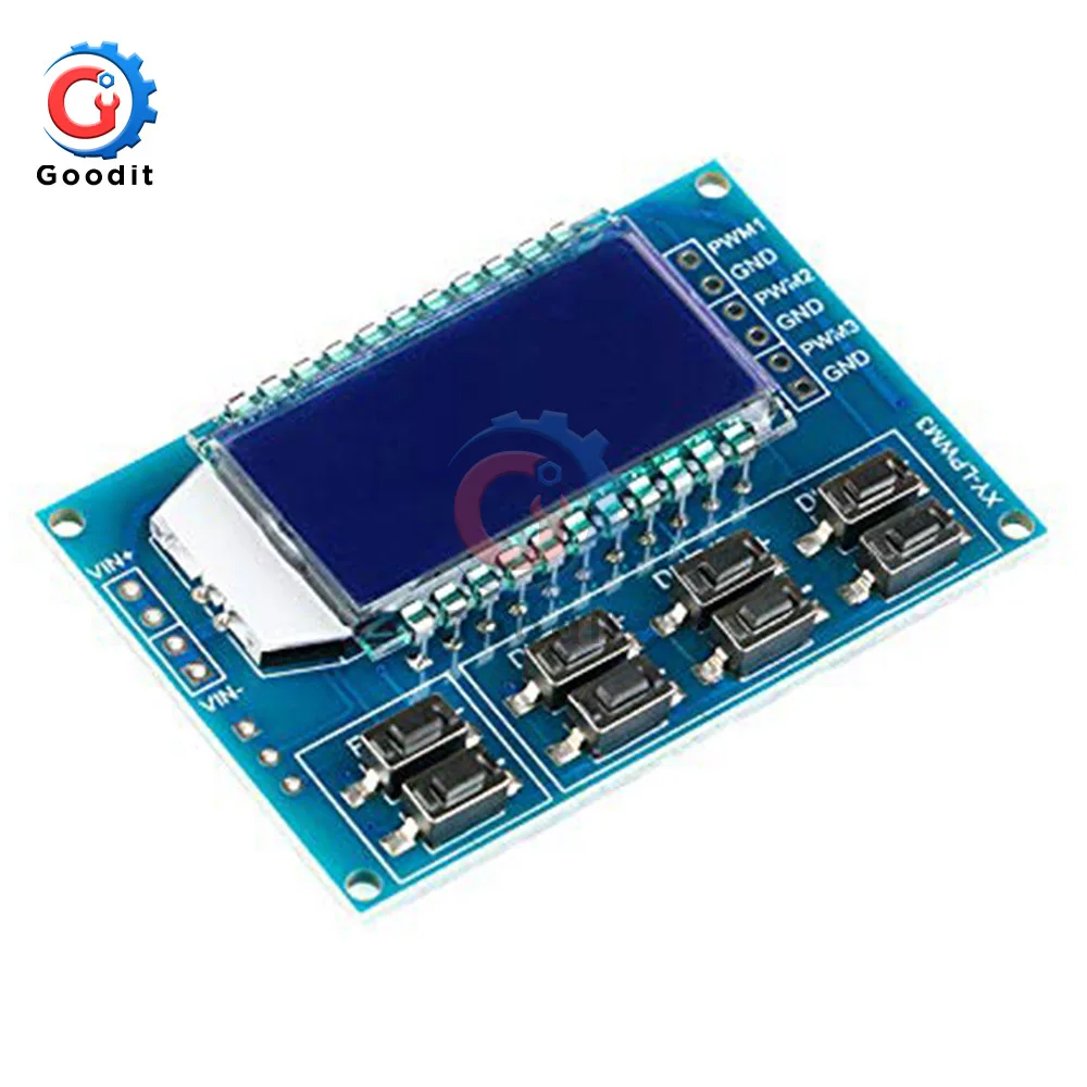 1Hz-150Khz Signal Generator PWM Pulse Frequency Duty Cycle Adjustable Module LCD Display 3.3V-30V PWM Board Module