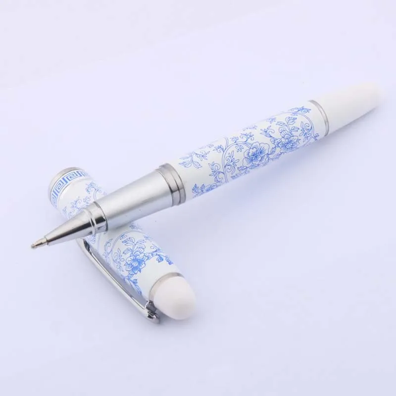 Bolígrafo De Bola de rodillo con patrón de porcelana azul y blanca china, nuevo, caliente