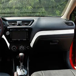 EAZYZKING Car styling Stainless Steel Glove box Trim sticker case For KIA K2 Rio 2011-2016 Auto Accessories free shipping