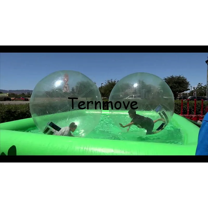 Piscina inflable grande para caminar sobre el agua, pelota de Zorbing, zona de juegos de natación cuadrada para adultos