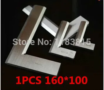 

Stainless Steel 1PCS 160 x 100mm Bladed 90 Degree Angle Try Square Ruler Free shipping