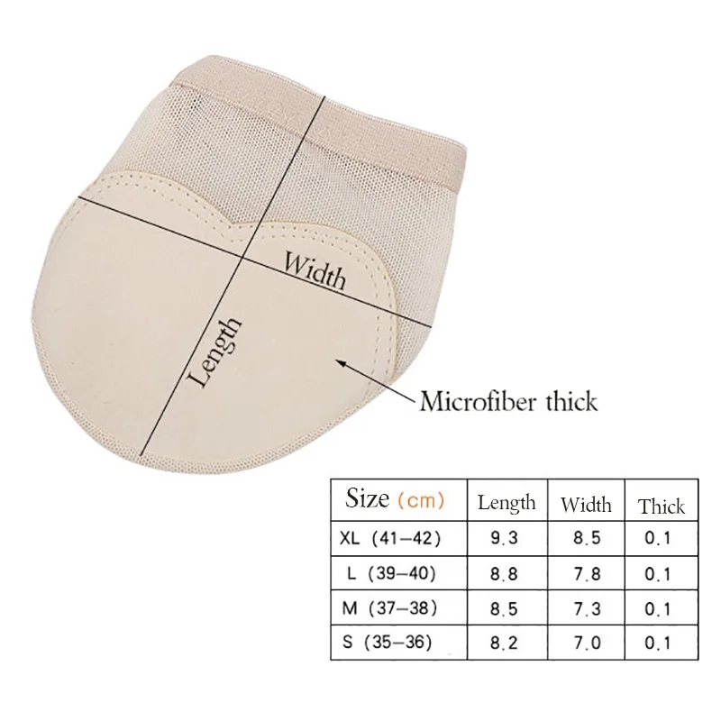 USHINE Five-hole Pad Professional Belly Ballet Dance Toe Pad Practice Shoes Foot Thong Protection Dance Socks Foot Thongs Women