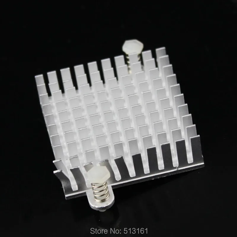 10 części/partia 43mm x 40mm x 11mm DIY mostka północnego chłodnicy płetwy srebrny anodowane radiator aluminiowy