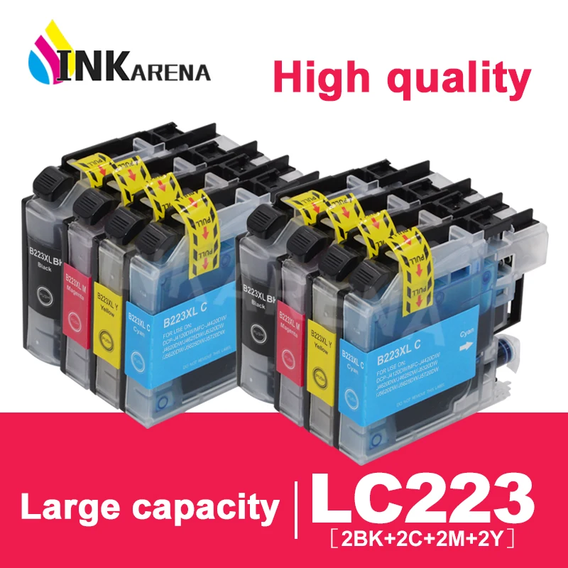 LC223 Compatible Ink Cartridges For Brother LC223 Full Ink Cartridge MFC J4625DW J5625DW J480DW J680DW J880DW J5320DW Printer