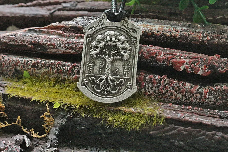 1pcs lanseis dropshipping viking Veles symbol.Weles.Slavic bear pendant norse men necklace  wealth talisman jewelry