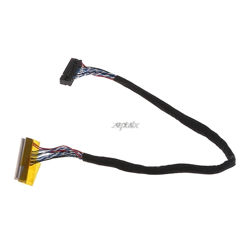 Universal FIX 30 Pin 1ch 6bit LVDS Cable 26cm For 14.1-15.6inch LCD Panel Z17 Drop ship