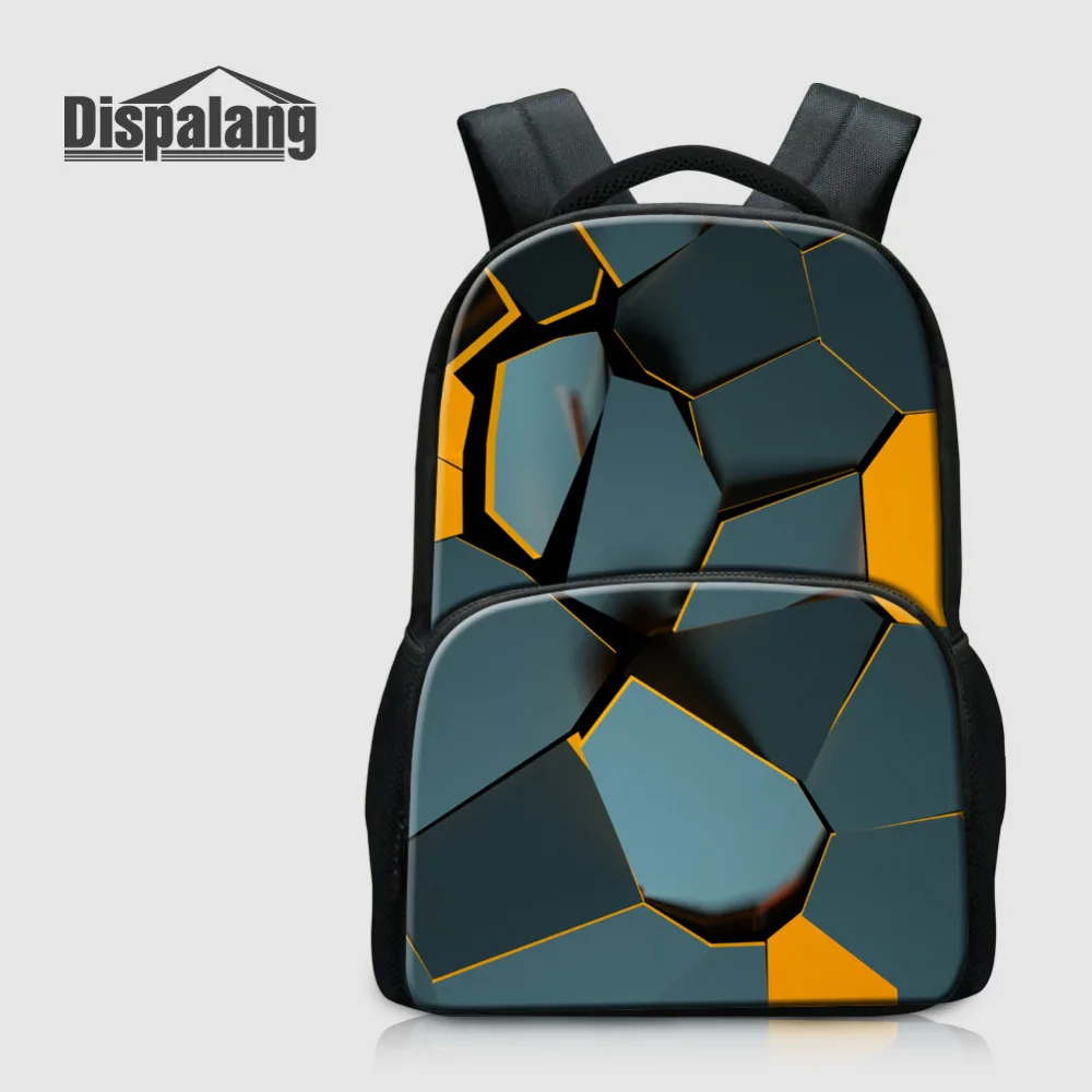 Dispalang Laptop Backpack For Women Mens Travel Bags Broken Geometry Multifunction Kids Rucksack Large School Bags For Teenagers