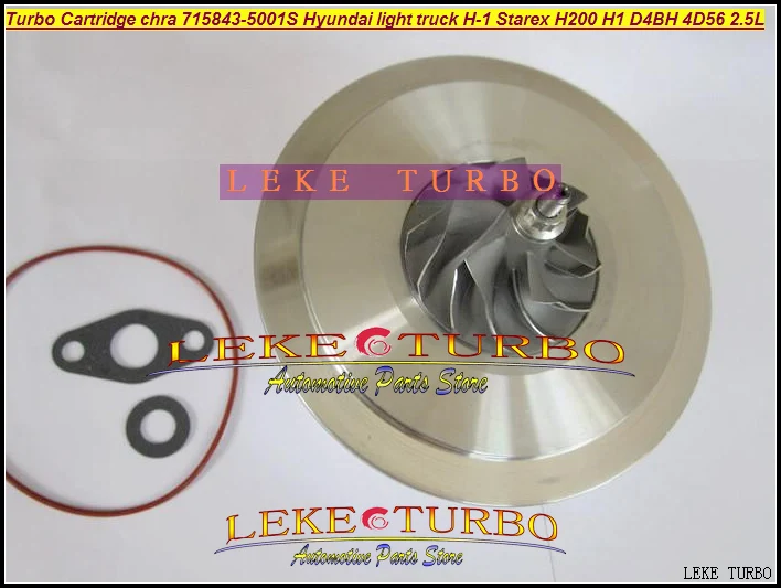 Turbo Cartridge CHRA Core GT1749S 715843-5001S 715843 28200-42600 For Hyundai Starex H1 H200 H-1 H-100 Van D4BH 4D56 TCI 2.5L