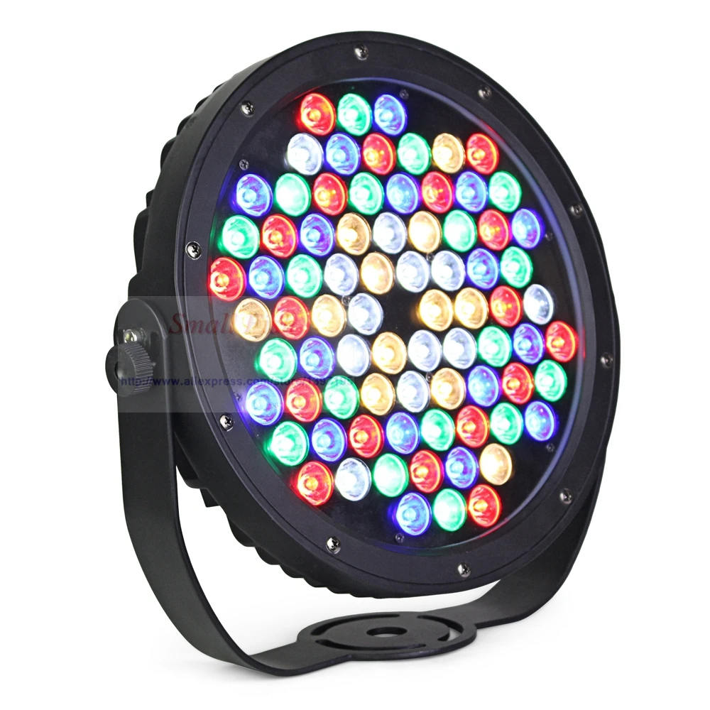 20Pcs/Lot LED Flat Waterproof Par Light 78x3W RGBWY Color Lighting Strobe DMX For Atmosphere of Disco DJ Music Party Club Dance