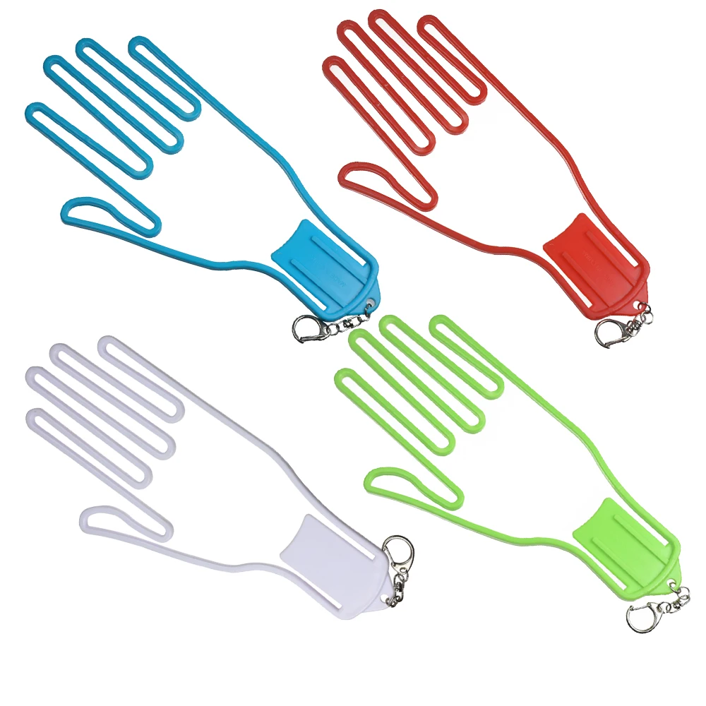 1PC Golf Gloves Holder Golf Gloves Stretcher Golfer Tool Gear Plastic Gloves Rack Dryer Hanger Stretcher with strap