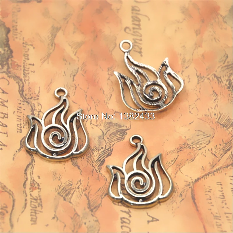 5pcs/lot Bronze The Last Airbender charm halloween charm pendants 4 Nations 30mm