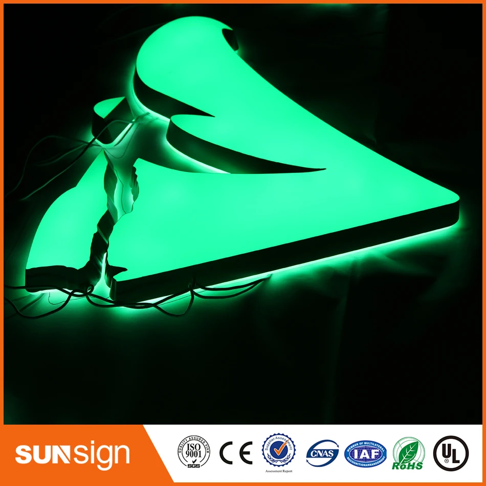 Suzhou indoor advertising mini led channel illuminated letters sign