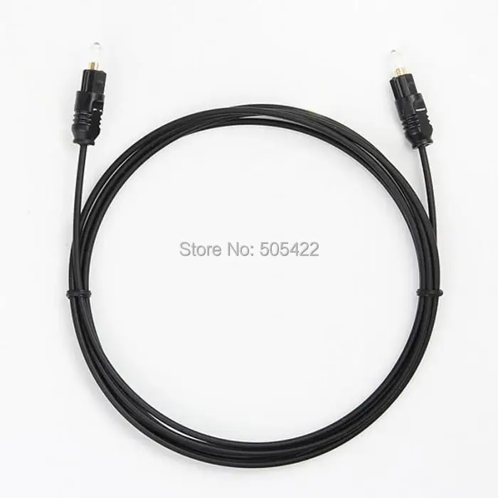 500pcs/lot Digital Optical Optic Fiber Toslink Male Audio Cable Cord 5FT