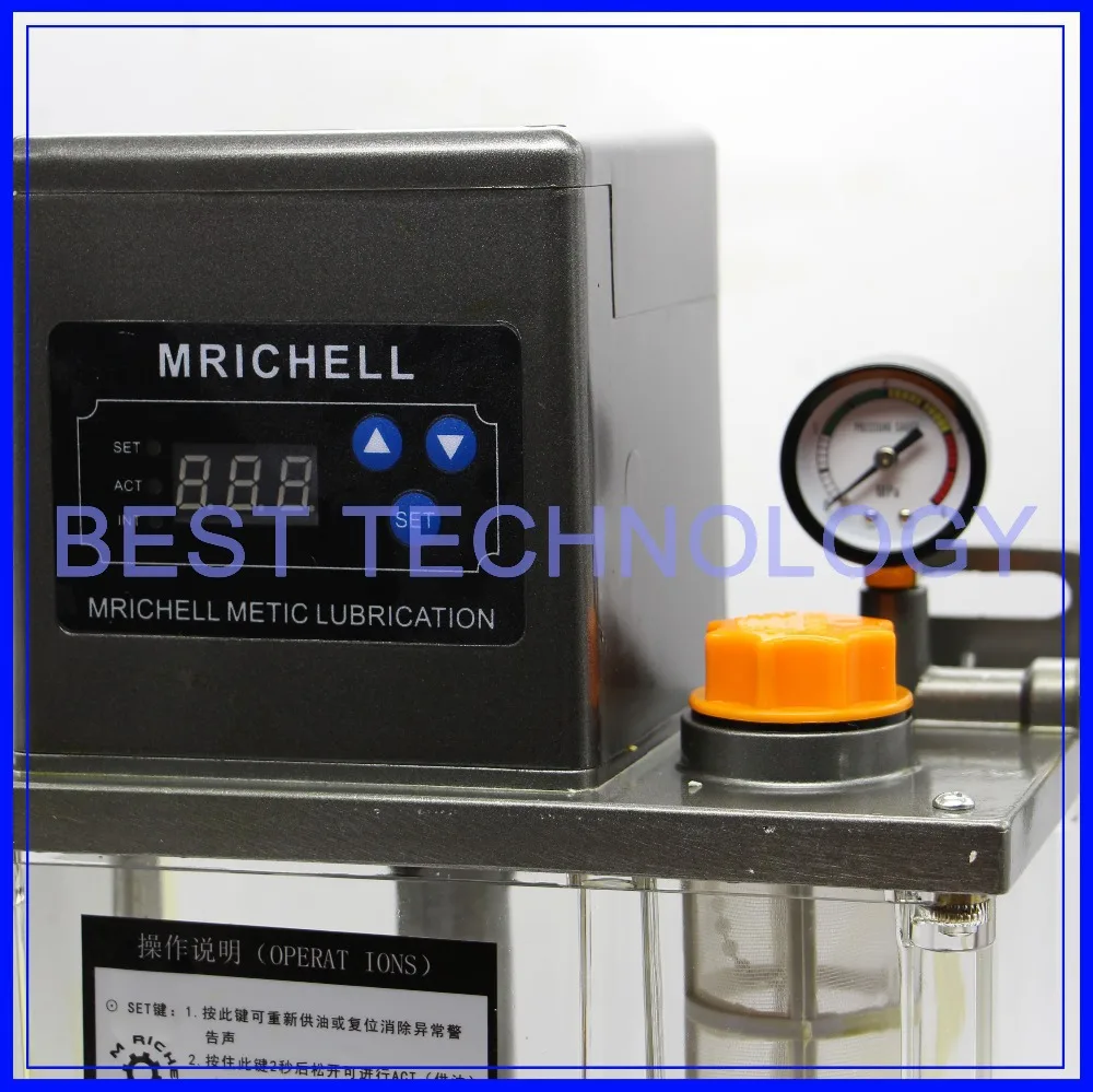 Imagem -03 - Elétrica Auto Lubrificação Bomba Cnc Gravação Router Máquina Bomba de Óleo Automática Único Digital 2l 220v ac