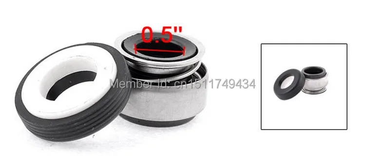 

Metal Spring 12mm Inner Dia Rubber Bellows Water Pump Mechanical Seal 5pcs