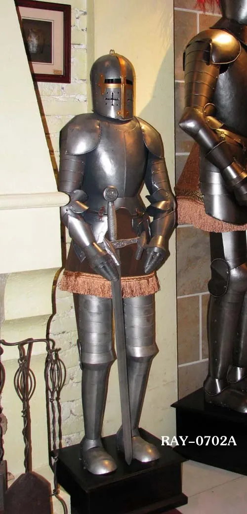 c retro knight armor / medieval Crusader / Teutonic Knights landing / bar decoration decoration