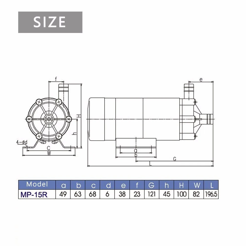 Stainless Steel Wort cycle brewing water Pump Food Grade Brewing Magnetic Water Pump Home brew Temperature 140C 1/2\