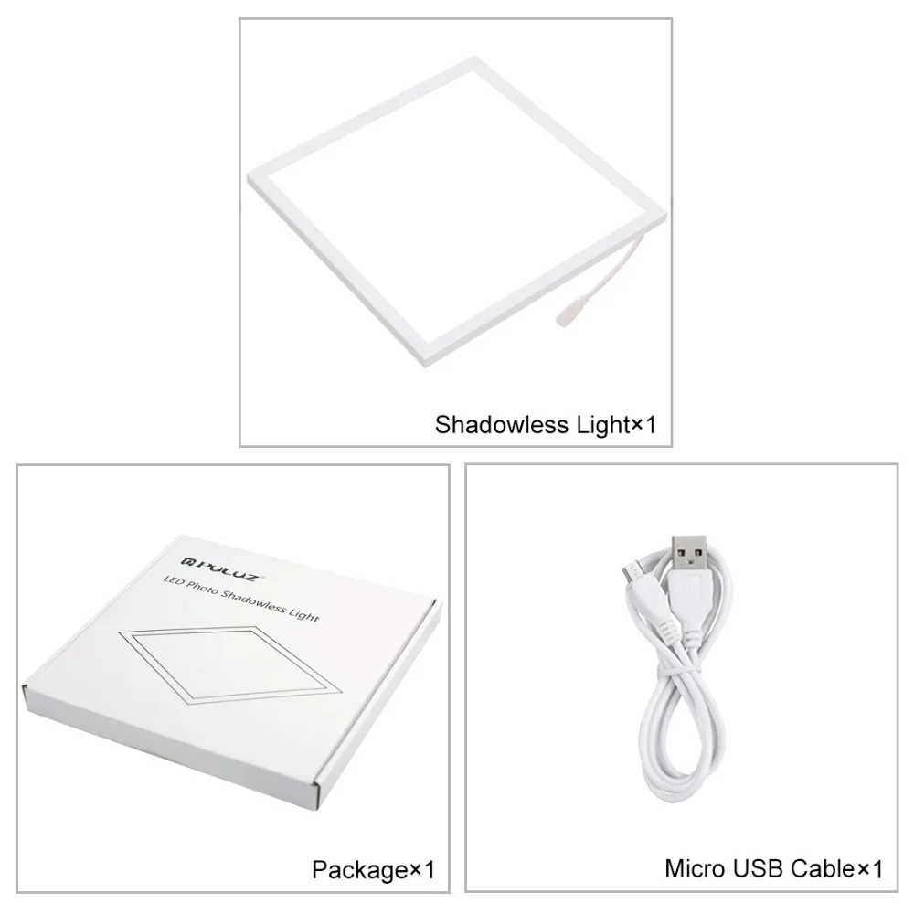 Mini Light box Photo Studio 22.5 LED Photography Shadowless Bottom Light Lamp Panel Pad Softbox Bottom Light for 20cm Lightboxs