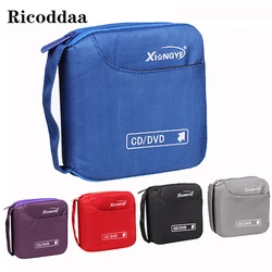 Estuche de almacenamiento para CD y DVD, funda organizadora de 32 piezas, bolsa de almacenamiento