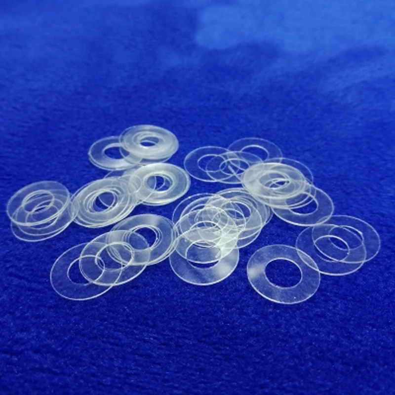 30Pcs M3 PVC Transparent plastic Flat gasket rubber insulation washer thin Screw hard meson 5mm-8mm L