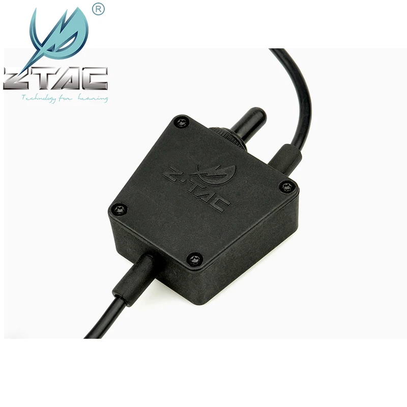 Z Tac E-Switch PTT Military  Headset Hunting For Baofeng Radio Kenwood 7 Plugs For  Tactical Hunting Headphone Accessories Z122