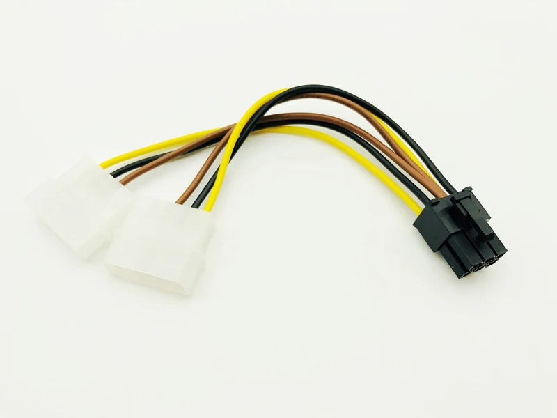คุณภาพสูง 2 x Molex PCI-E อะแดปเตอร์ 4Pin 4 Pin 6 6Pin กราฟิกการ์ด Converter Cable สำหรับ Bitcoin Miner Mining
