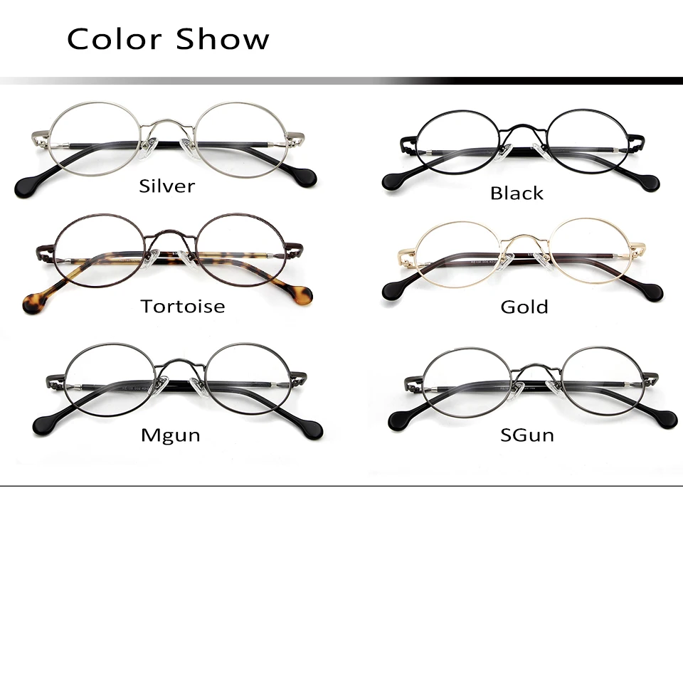Retro Small Round Eyeglasses Men Vintage Metal Women\'S Eyewear Frames Classic Oval L Eyeglass Frames For Woman Street Style