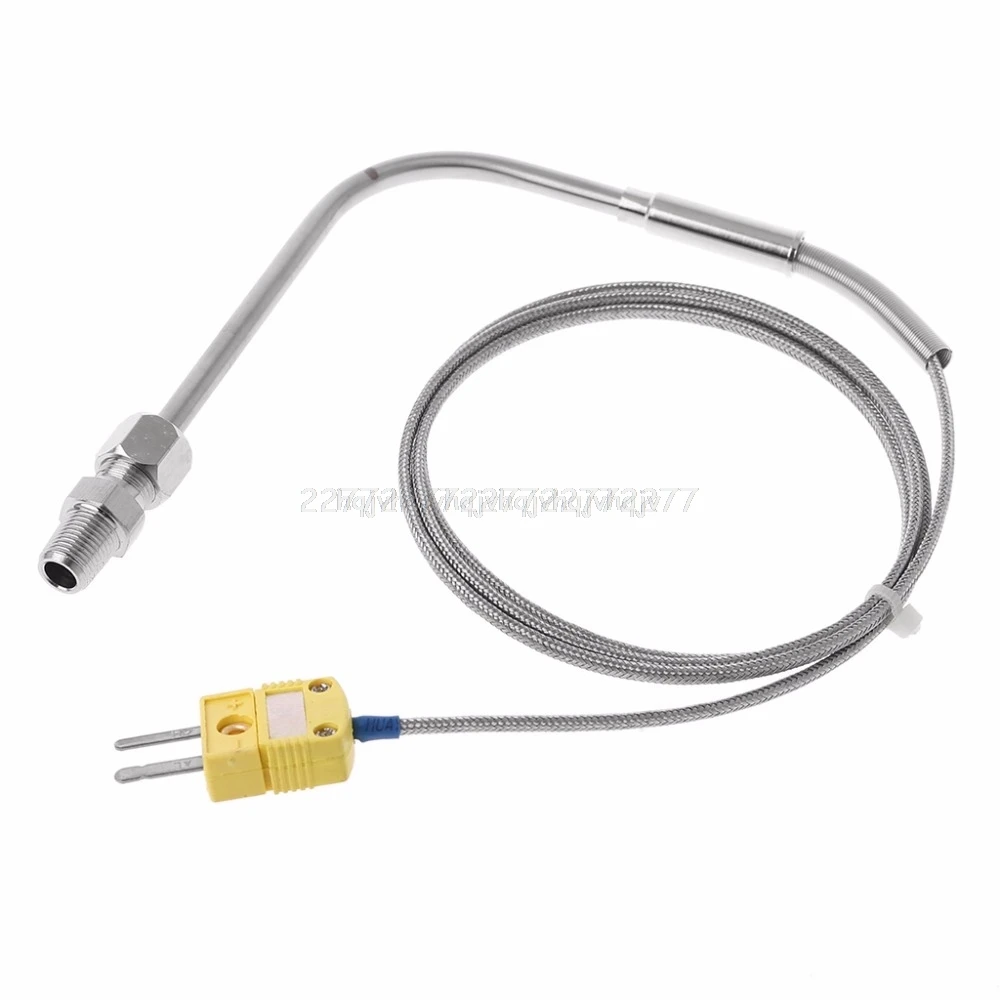 EGT K Type Thermocouple Temperature Controller Tools 0-1250C Exhaust Gas Temp Probe Connector with Exposed Tip My06 19