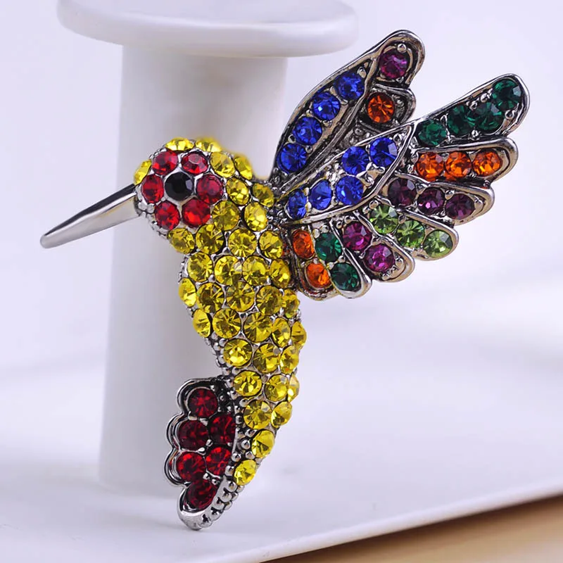 Zlxgirl Very Cute Birds Animal Brooches Pins Colar Feminino Vintage Broches Bijou Great Quality Rhinestone Pins Brooch Bouquet