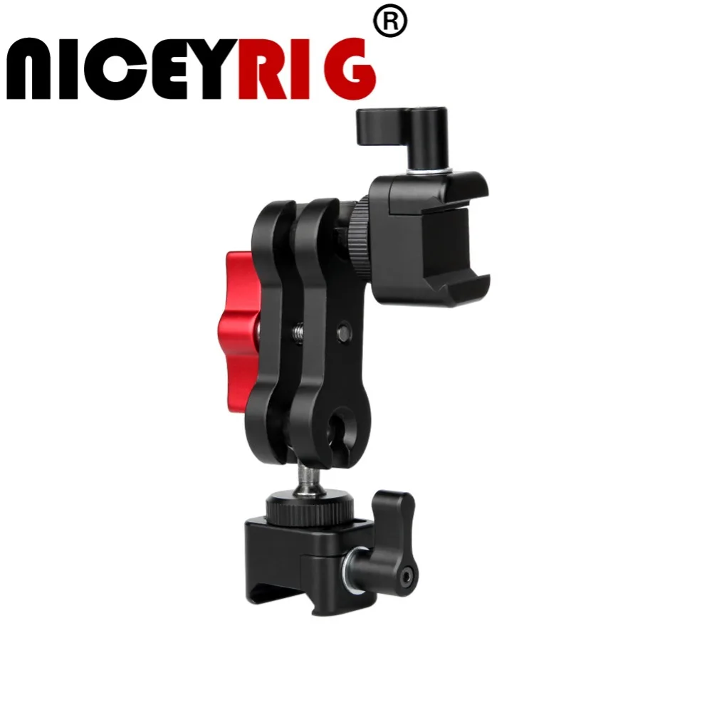 

NICEYRIG NATO Clamp Bracket Monitor DSLR Video Stabilizer Bracket Camera Cage Support NATO Mount DSLR Camera Rig NATO Clamp Rig