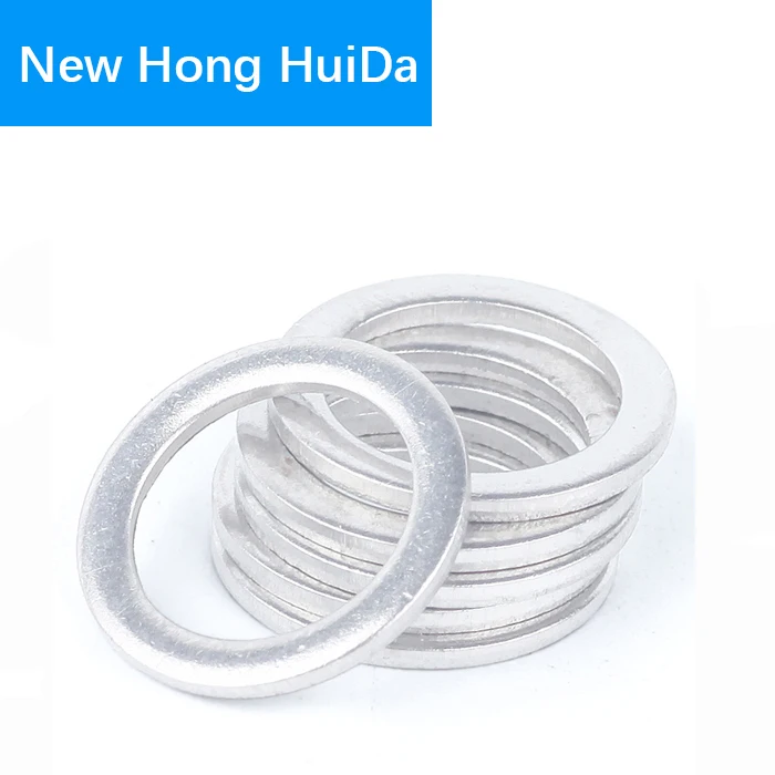 Aluminum Flat Washer Sealing Ring Round Gasket Thickness M5 M6 M8 M10 M12 M14 M16 M18 M20 M22 M24