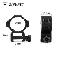 ohhunt 2PCs 30mm Scope Mount Rings 20mm Base Medium Profile Hunting Scope Rings