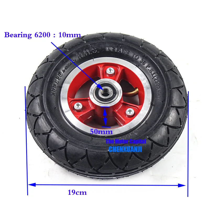 Mobility Scooter tire 200 x 50 (8x2) Solid Tire X Fits Gas  Electric  Vehicle   